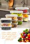 Set of 12 Airtight Storage Containers Grey 3X(250-500-750-1200 ml) - 10