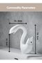 Bathroom Sink Faucet Swan Model White Color New Product Imported 7 Years Warranty Imported - 3