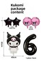 6 Year Old Kuromi Balloon Set Birthday Balloon Set Black Number Star Helium Compatible Flying Balloon - 2