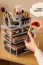 5-Tier 6-Drawer Cosmetic Organizer Acrylic Makeup Organizer Brush Lipstick Jewelry Storage Box - 2