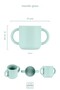 Silicone Cup with Handle Spring Green - 2