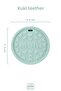 Silicone Teether Kuki Spring Green - 2