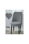 Brick Pattern Oval Chair Cover Lycra Flexible Washable Elastic Chair Cover (6 Pieces)