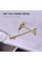 Kitchen Stovetop Faucet Pot, New Model, Imported, Matte Gold, 7-Year Warranty. - 2