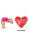 Heart Love Message Pocket Scented Bag, Hand Warmer, Hot Water Bag Pvc 9cm - 4
