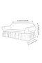 Bürümcük Elastic Sofa Cover Lycra Sofa Cover Single 3-Piece / Sofa Bed Cover Turquoise - 2