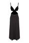 Black Window/Cut Out and Lace Detailed Capless Babydoll/Fantasy Nightgown Thmaw26Ll00004 - 7
