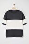 Antrasit Oversize/Geniş Kesim Renk Bloklu Dokulu T-Shirt TMNSS25TS00065 - 16