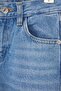 Mavi 100% Pamuk Ayarlanabilir Lastikli Düz Kız Çocuk Flare Denim Jeans TKDAW26JE00006 - 3