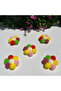 Pompom Daisy Flower Ornament Set of 10 - Decorative Handmade Flower - 2