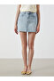 Nevavm Slim Fit Mini Jean Skirt with a Difference - 2