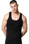 Black Combed Men's Undershirt - 2