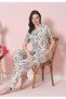 Anti-Wrinkle Fabric Short Sleeve Women's Shirt Pajama Set