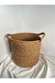 Wicker Basket Bamboo Basket Large Size Basket with Handles Handmade Decorative Basket - 4