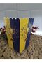 Yellow Navy Blue Cardboard Popcorn Corn Chips Box 8 Pieces - 3