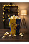 Yellow Navy Blue Cardboard Popcorn Corn Chips Box 8 Pieces