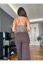 Brown High Waist Wide Cut Trousers - 5