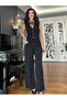 Black High Waist Wide Cut Trousers
