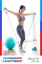 10 Piece Resistance Rubber Band Set Pilates Conditioning Yoga Cardio Aerobic Fitness Exercise Resistance Rubber - 8
