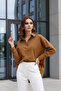 Milky Brown 96% Cotton Flexible Poplin Women's Shirt 1163 - 3