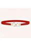 Pearl Detailed Thin Belt with Elastic Back Dress Belt Shirt Belt Coat Belt - 2