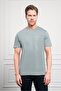 Men's Aqua Green Trend Dynamic Fit Crew Neck T-Shirt - 3