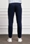Navy Blue Slim Fit Slim Fit Chino Side Pocket Men's Trousers - 3