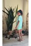 Girl's Shorts Suit Starry Salmon, Green, Lilac - 6