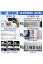 3 Pack Fully Acrylic Shoe Box Side Open with Magnetic Door Stackable Durable Clear Shoe Organizer - 6
