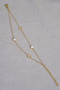 High Quality Tarnish-Free 2-Piece Steel Clover Model Lucky Bracelet Gold Color Chain Women's Bracelet - 2