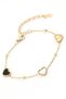 High Quality Tarnish Resistant Steel Heart Model Gold Color Chain Women's Steel Bracelet - 3