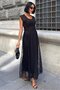 Black Archernar Chiffon Tulle Dress 2704-8 R5-F-K4 - 2