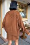 Brown Openwork Detailed Turtleneck Knitwear Set 10256 R1-I-K1 - 6