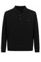 Men's Large Size, Suitable for 122 kg - 158 Kg, Wide Fit, Polo Collar, Thessaloniki Sweatshirt, Black - 2