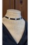 Bensei̇ Silver Color Lacquer Finish Choker Necklace with Accessories and Black Miyuki Beads, Steel Chain - 5