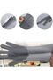 Magic Dishwashing Gloves Reusable Silicone Gloves with Scrubber Brush (Grey) - 6