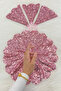 Pink Sparkling Sequin Bride Groom Handkerchief, Sequin Sequin Detail, Wedding Henna Circumcision Promise Engagement Bride