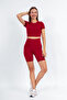 Short Tights, Seamless Panties and Crop Body 3-Piece Set