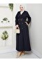 Double-Breasted Collared Belted Full-Length Modest Trench Coat RC1403056