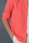 Makro Men's Smart Shirt Comfort Slim Fit Coral - 3