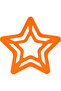 Silicone Teether Star Sunset Orange - 3