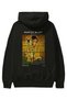 Gustav Klimt the Kiss Back Printed Black Hoodie Oversized Hooded Sweatshirt Men Women - 2