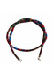 Burgundy Beaded Ethnic Eyeglass Chain Strap - 3