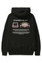Porsche 911 Pink 1 Back Printed Black Oversize Hooded Sweatshirt Men Women - 2