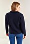 New Season Women's Crop Half-Zip Ribbed Knit Sweater - 5