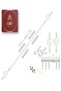Roman Extendable Curtain Rod, Metal Single Rod Window Treatment Rod Drapery Rod WHITE, 200 – 400 cm