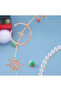 Fantastic Crown with Star and Moon Figures and Pearl Detail – Sparkling Model in Gold Color - 5