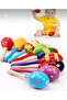 Colorful 2 Piece Wooden Maracas Set - 3