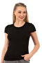 Özkan 7123 Women's Premium Soft Comfortable Fabric Viscose Crew Neck Short Sleeve Knitted T-shirt