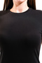 725400_Women's Crew Neck, Short Sleeve, Long, Plain Solid, Lycra Knitted Dress - 6
